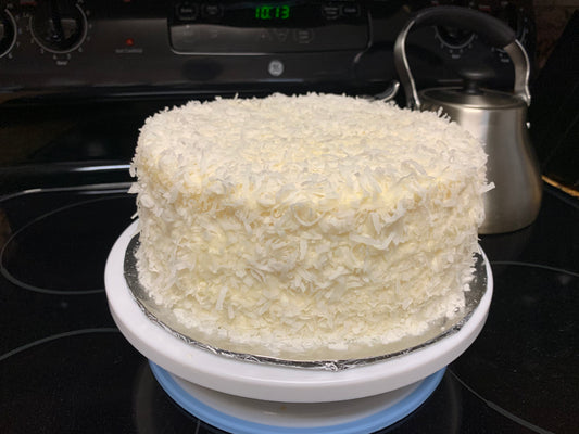 Three-layer Coconut cake